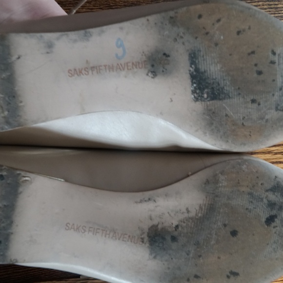 Saks Lace Up Nude Flats - Picture 4 of 5